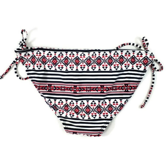 Ocean Pacific Black Native Print Bikini Bottoms Womens Size Large - Picture 3 of 8